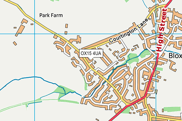 OX15 4UA map - OS VectorMap District (Ordnance Survey)