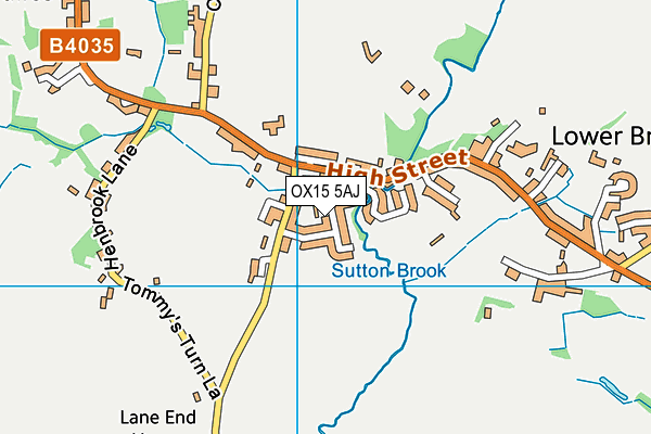 OX15 5AJ map - OS VectorMap District (Ordnance Survey)