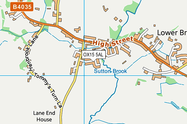 OX15 5AL map - OS VectorMap District (Ordnance Survey)