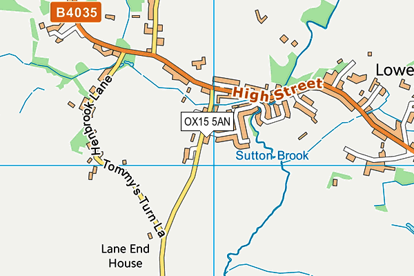 OX15 5AN map - OS VectorMap District (Ordnance Survey)