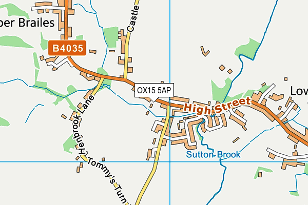 Brailes Church of England Primary School map (OX15 5AP) - OS VectorMap District (Ordnance Survey)
