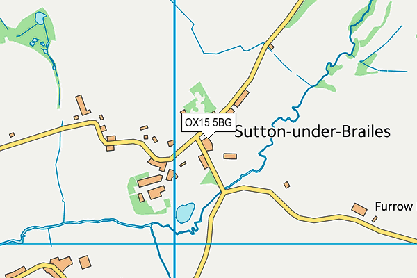 OX15 5BG map - OS VectorMap District (Ordnance Survey)