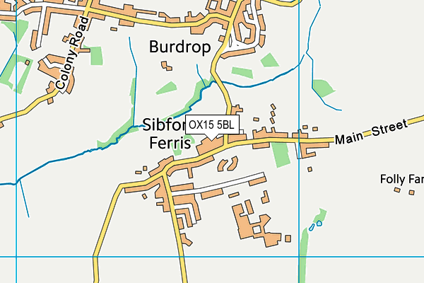 OX15 5BL map - OS VectorMap District (Ordnance Survey)