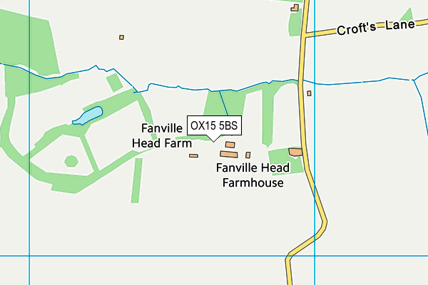 OX15 5BS map - OS VectorMap District (Ordnance Survey)