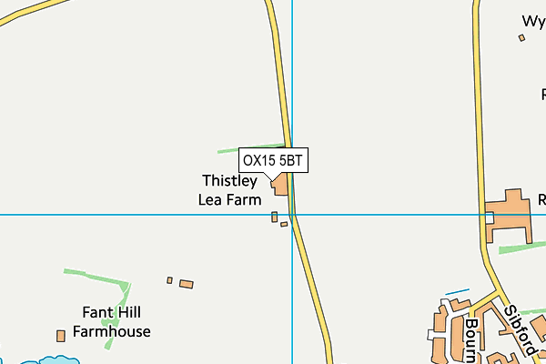 OX15 5BT map - OS VectorMap District (Ordnance Survey)