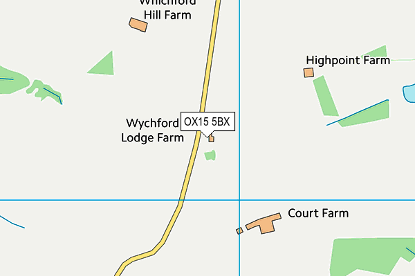 OX15 5BX map - OS VectorMap District (Ordnance Survey)