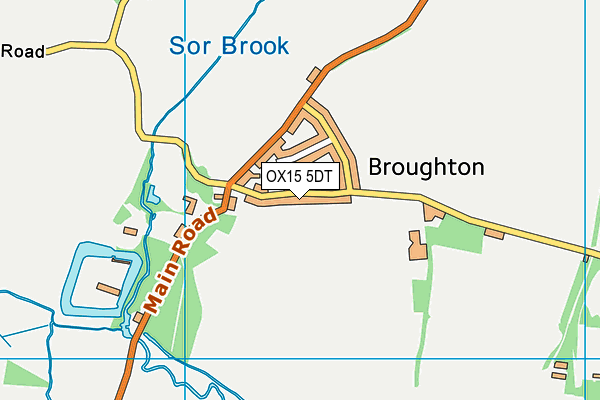 OX15 5DT map - OS VectorMap District (Ordnance Survey)