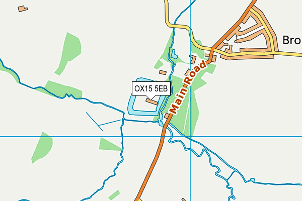 OX15 5EB map - OS VectorMap District (Ordnance Survey)