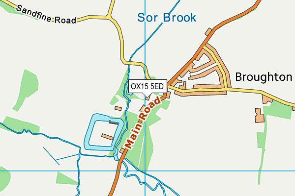 OX15 5ED map - OS VectorMap District (Ordnance Survey)