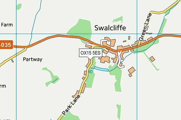 OX15 5ES map - OS VectorMap District (Ordnance Survey)