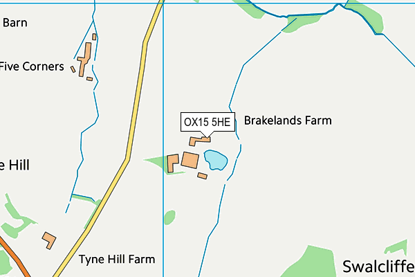 OX15 5HE map - OS VectorMap District (Ordnance Survey)