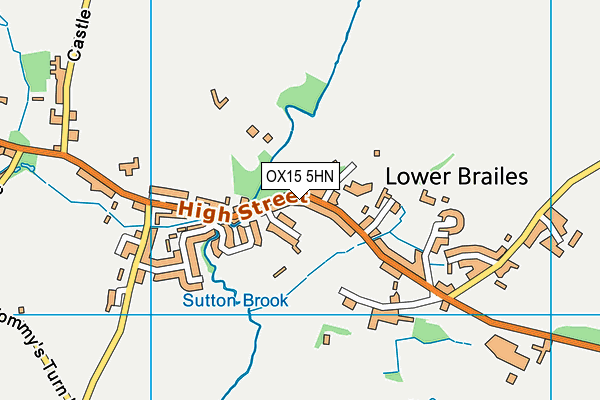 OX15 5HN map - OS VectorMap District (Ordnance Survey)