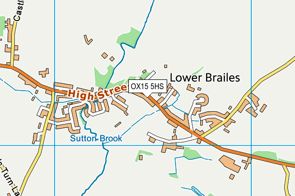 OX15 5HS map - OS VectorMap District (Ordnance Survey)