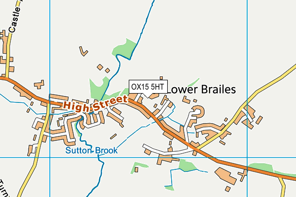 OX15 5HT map - OS VectorMap District (Ordnance Survey)