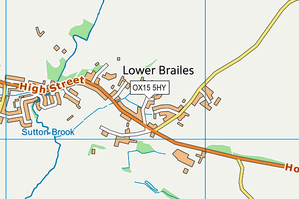 OX15 5HY map - OS VectorMap District (Ordnance Survey)