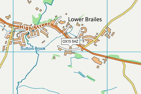 OX15 5HZ map - OS VectorMap District (Ordnance Survey)