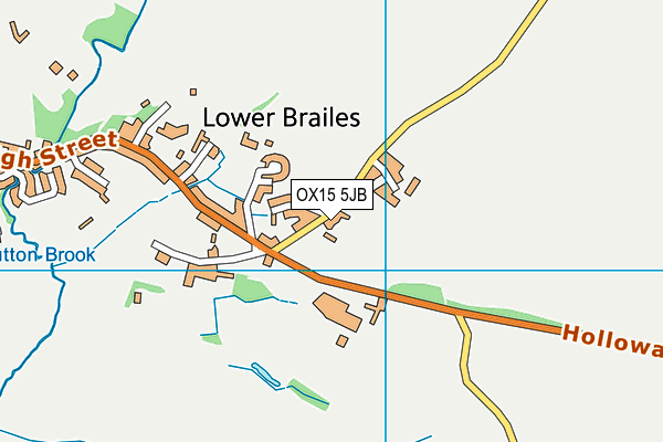 OX15 5JB map - OS VectorMap District (Ordnance Survey)