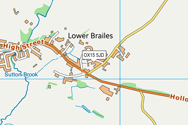 OX15 5JD map - OS VectorMap District (Ordnance Survey)