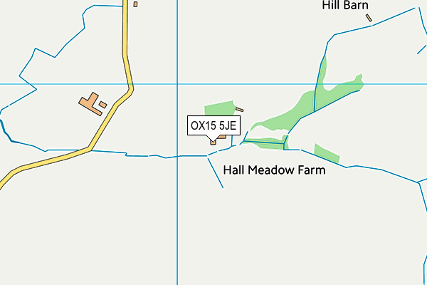 OX15 5JE map - OS VectorMap District (Ordnance Survey)