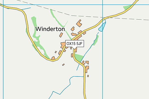 OX15 5JF map - OS VectorMap District (Ordnance Survey)