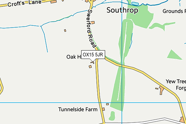 OX15 5JR map - OS VectorMap District (Ordnance Survey)