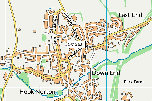 OX15 5JT map - OS VectorMap District (Ordnance Survey)