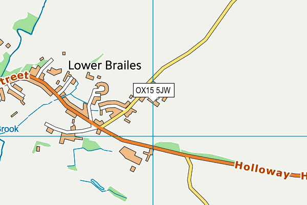 OX15 5JW map - OS VectorMap District (Ordnance Survey)