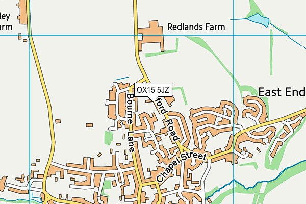 OX15 5JZ map - OS VectorMap District (Ordnance Survey)