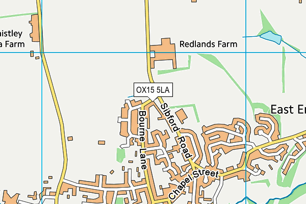 OX15 5LA map - OS VectorMap District (Ordnance Survey)