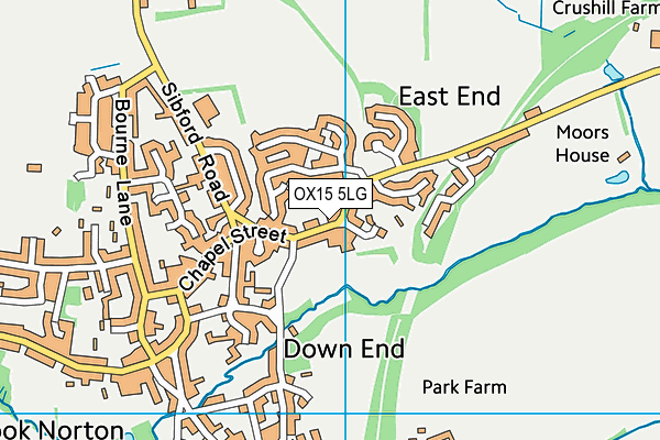 OX15 5LG map - OS VectorMap District (Ordnance Survey)