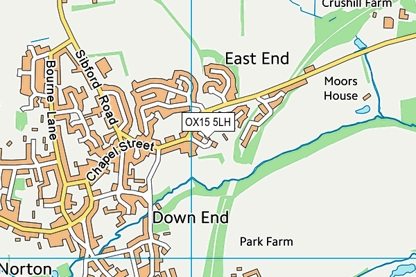 OX15 5LH map - OS VectorMap District (Ordnance Survey)