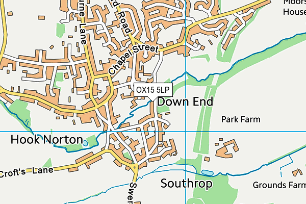 OX15 5LP map - OS VectorMap District (Ordnance Survey)