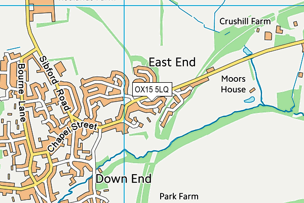 OX15 5LQ map - OS VectorMap District (Ordnance Survey)