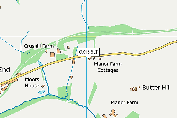 OX15 5LT map - OS VectorMap District (Ordnance Survey)