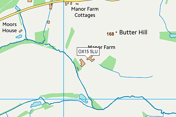 OX15 5LU map - OS VectorMap District (Ordnance Survey)