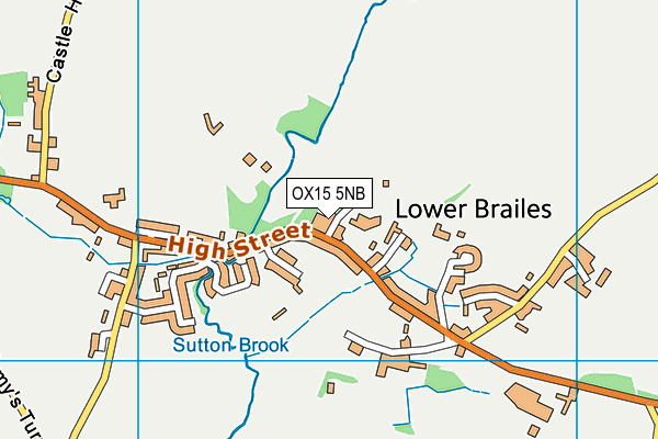 OX15 5NB map - OS VectorMap District (Ordnance Survey)