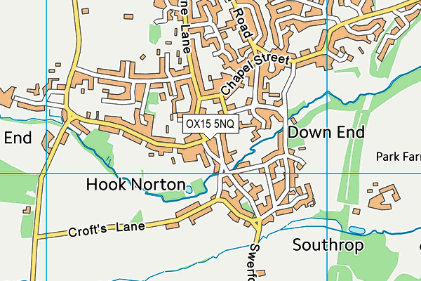 OX15 5NQ map - OS VectorMap District (Ordnance Survey)