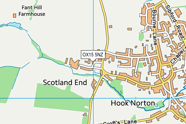 OX15 5NZ map - OS VectorMap District (Ordnance Survey)