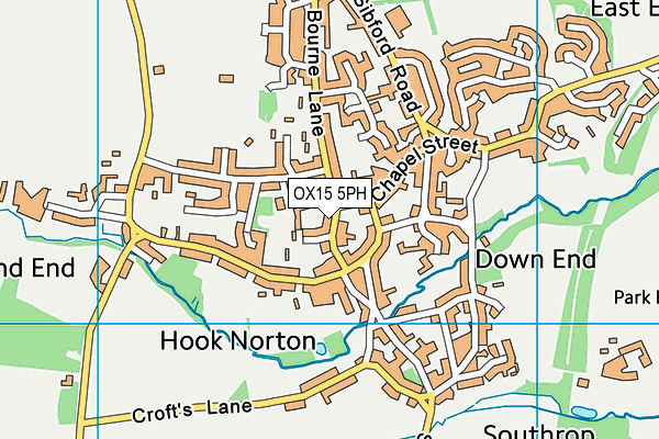 OX15 5PH map - OS VectorMap District (Ordnance Survey)