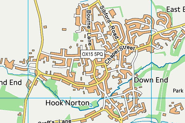 OX15 5PQ map - OS VectorMap District (Ordnance Survey)