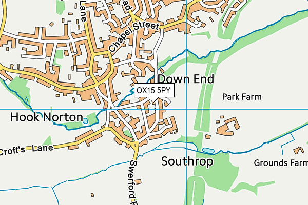 OX15 5PY map - OS VectorMap District (Ordnance Survey)