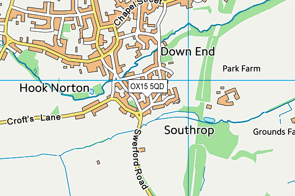 OX15 5QD map - OS VectorMap District (Ordnance Survey)