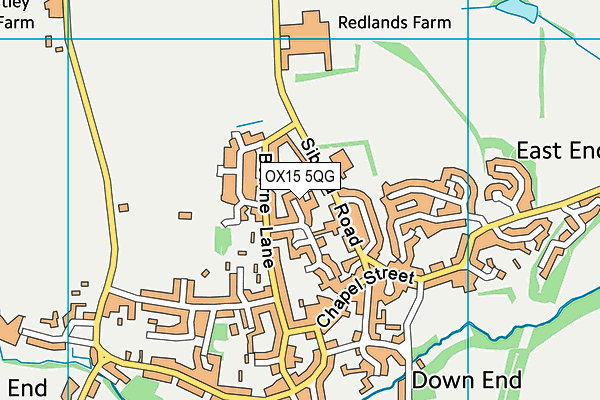 OX15 5QG map - OS VectorMap District (Ordnance Survey)