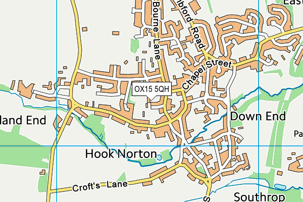 OX15 5QH map - OS VectorMap District (Ordnance Survey)