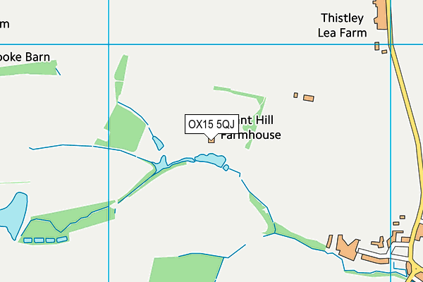 OX15 5QJ map - OS VectorMap District (Ordnance Survey)