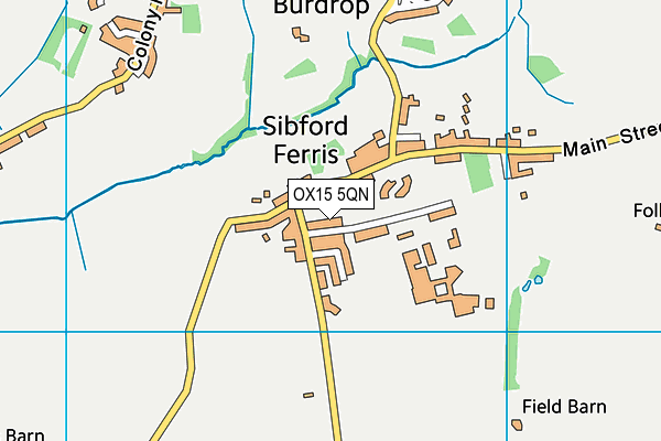 OX15 5QN map - OS VectorMap District (Ordnance Survey)