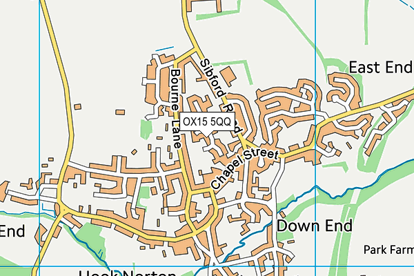 OX15 5QQ map - OS VectorMap District (Ordnance Survey)