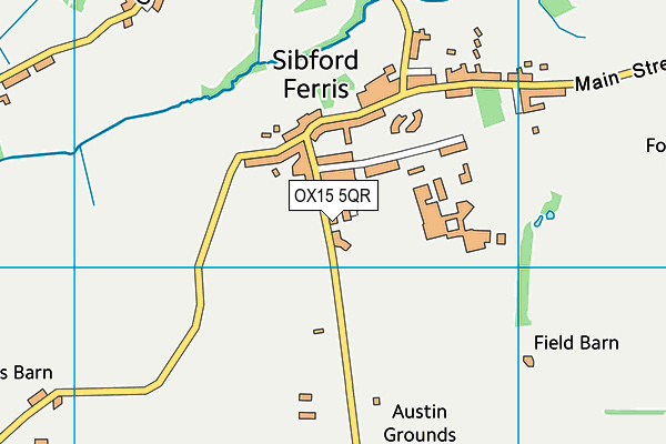 OX15 5QR map - OS VectorMap District (Ordnance Survey)