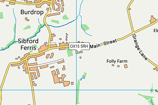 OX15 5RH map - OS VectorMap District (Ordnance Survey)