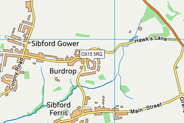 OX15 5RQ map - OS VectorMap District (Ordnance Survey)